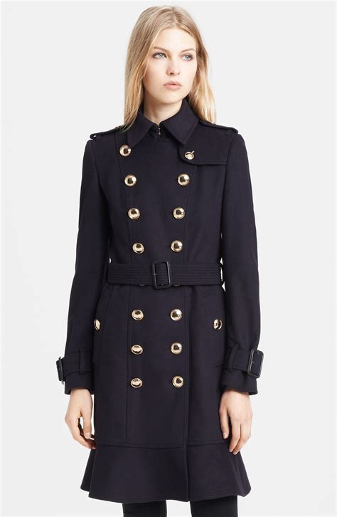 burberry london belted wool coat|burberry full length trench coat.